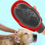 Double-Sided Dog Massage Glove for Bathing and Grooming